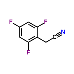 (2,4,6-Trifluorophenyl)acetonitrile structure
