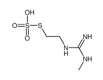 Thiosulfuric acid hydrogen S-[2-[[imino(methylamino)methyl]amino]ethyl] ester结构式