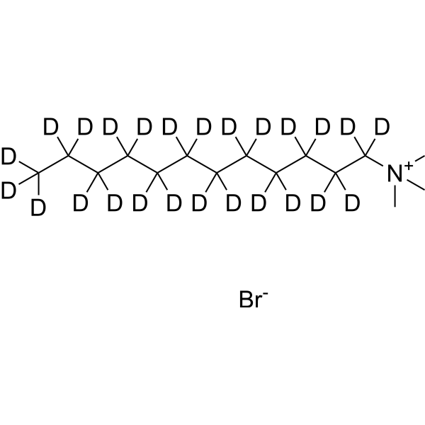 十二烷基三甲基溴化铵-d2结构式