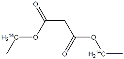 14C-丙二酸二乙酯结构式
