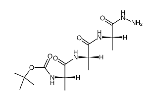 Boc-Ala-Ala-Ala-NHNH2结构式