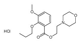 2-morpholin-4-ium-4-ylethyl 3-methoxy-2-propoxybenzoate,chloride Structure
