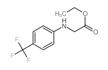 Glycine,N-[4-(trifluoromethyl)phenyl]-, ethyl ester结构式