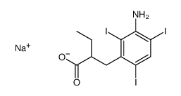 sodium 2-(3-amino-2,4,6-triiodobenzyl)butyrate结构式