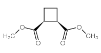 cis-Dimethyl cyclobutane-1,2-dicarboxylate Structure