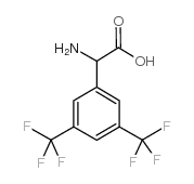 氨基-(3,5-双-三氟甲基-苯基)-乙酸结构式