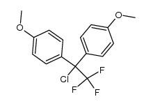 1,1-bis(p-methoxyphenyl)-2,2,2-trifluoroethyl chloride结构式