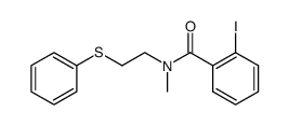 2-Iodo-N-methyl-N[2-(phenylthio)ethyl]benzamide Structure