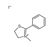 3-methyl-2-phenyl-4,5-dihydro-1,3-thiazol-3-ium,iodide结构式