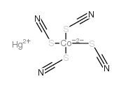 Mercury tetrathiocyanatocobaltate(II) Structure