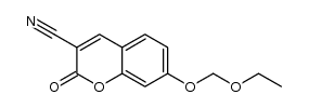 7-Ethyloxymethyloxy-3-cyanocoumarin结构式