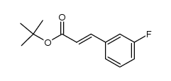 (E)-3-(3-fluorophenyl)acrylic acid tert-butyl ester Structure