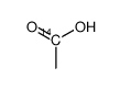 Acetic-1-14C1 acid Structure