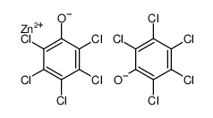 zinc bis(pentachlorophenolate)结构式
