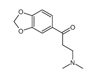 ω-(Dimethylamino)-3',4'-(methylenedioxy)propiophenone Structure