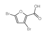 3,5-dibromofuran-2-carboxylic acid Structure