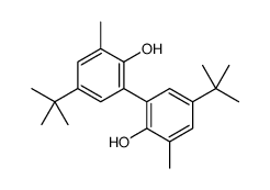 4-tert-butyl-2-(5-tert-butyl-2-hydroxy-3-methylphenyl)-6-methylphenol结构式