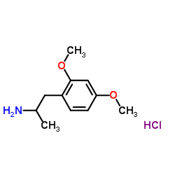 1-(2,4-Dimethoxyphenyl)-2-propanamine hydrochloride (1:1)结构式