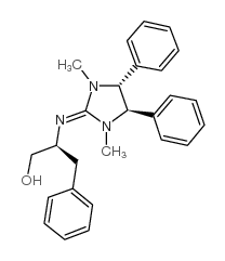 (4R,5R)-1,3-二甲基-4,5-二苯基-2-[((S)-1-苄基-2-羟乙基亚氨基]咪唑烷结构式