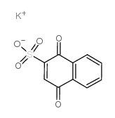 2-Naphthalenesulfonicacid, 1,4-dihydro-1,4-dioxo-, potassium salt (1:1) Structure