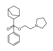 2-Phenylbicyclo[2.2.1]heptane-2-carboxylic acid 2-(1-pyrrolidinyl)ethyl ester结构式