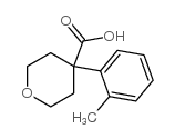 4-邻甲苯基-四氢-吡喃-4-羧酸结构式
