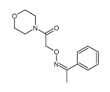 Acetophenone O-(morpholinocarbonylmethyl)oxime Structure