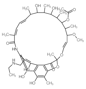 3-(ethylamino-methyl)-rifamycin Structure