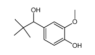 1-(4-hydroxy-3-methoxy-phenyl)-2,2-dimethyl-propan-1-ol结构式