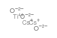 cesium titanium oxide Structure
