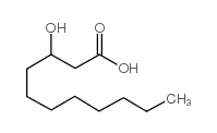 (±)-3-羟基十一烷酸结构式