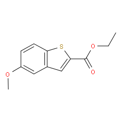 5-甲氧基苯并[b]噻吩-2-甲酸乙酯结构式