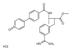 4-(4-((2R,3R)-3-(3-氨基甲脒基苄基)-4-甲氧基-4-氧代丁氧基-2-基)氨基甲酰基)苯基)吡啶1-氧化物盐酸盐结构式