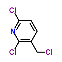 2,6-二氯-3-氯甲基吡啶结构式