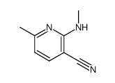 6-methyl-2-methylamino-3-pyridinecarbonitrile Structure