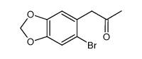 1-(6-bromobenzo[d][1,3]dioxol--5-yl)propan-2-one结构式