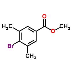 4-溴-3,5-二甲基苯甲酸甲酯结构式