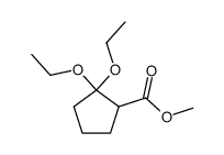 methyl cyclopentanone-2-carboxylate diethylketal Structure