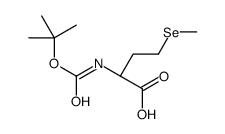 (2S)-2-(tert-butoxycarbonylamino)-4-methylselanyl-butanoic acid结构式