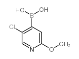 2-甲氧基-5-氯吡啶-4-硼酸结构式