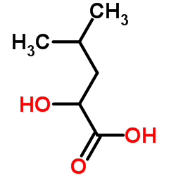 2-hydroxy-4-methylvaleric acid structure