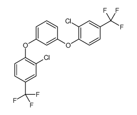 2-chloro-1-[3-[2-chloro-4-(trifluoromethyl)phenoxy]phenoxy]-4-(trifluoromethyl)benzene结构式