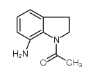 1-乙酰基-7-氨基-2,3-二氢-1H-吲哚结构式