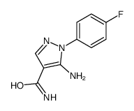 5-AMINO-1-(4-FLUOROPHENYL)-1H-PYRAZOLE-4-CARBOXAMIDE Structure