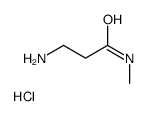 3-氨基-N-甲基丙酰胺盐酸盐结构式