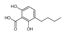 3-butyl-2,6-dihydroxybenzoic acid结构式