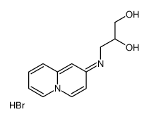 3-(quinolizin-5-ium-2-ylamino)propane-1,2-diol,bromide结构式