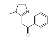 2-(1-甲基-1H-咪唑-2-基)-1-苯乙酮结构式