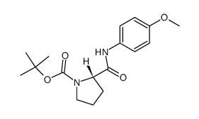 Boc-L-(4-methoxyphenyl)prolinamide Structure