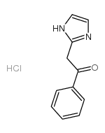2-(1H-咪唑-2-基)-1-苯乙酮盐酸盐结构式